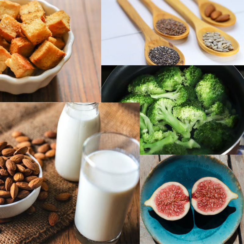 Picture of food with high calcium